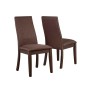 Coaster 106582 Spring Creek Upholstered Dining Side Chair in Chocolate