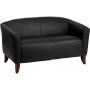 Flash Furniture HERCULES Imperial Series Black Leather Love Seat 111-2-BK-GG