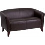 Flash Furniture HERCULES Imperial Series Brown Leather Love Seat 111-2-BN-GG
