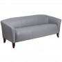 Flash Furniture 111-3-GY-GG Hercules Imperial Series Leather Sofa in Grey