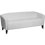 Flash Furniture HERCULES Imperial Series White Leather Sofa 111-3-WH-GG