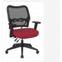 Officestar 13-37N9WA-5812 Deluxe Chair with AirGrid Back in Rouge