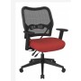 Officestar 13-37N9WA-9 Deluxe Chair with AirGrid Back in Red
