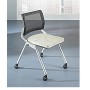 OFS 161382 Flexxy Armless Multipurpose Chair with Upholstered Back