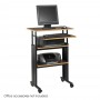 Safco Muv Stand-up Adjustable Height Workstation Cherry 1929CY