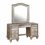 Coaster 204188 Bling Game Vanity Mirror with Arched Top Metallic Platinum Finish