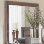 Coaster 204194 Kauffman Mirror with Rustic Frame Washed Taupe Finish