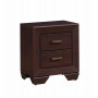 Coaster 204392 Fenbrook Transitional Two Drawer Nightstand in Dark Cocoa