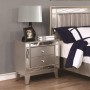 Coaster 204922 Leighton 2 Drawer Nightstand with Mirrored Panel Accents