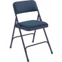 National Public Seating 2204 2200 Series Fabric Upholstered Premium Folding Chair in Imperial Blue