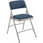 National Public Seating 2205 2200 Series Fabric Upholstered Premium Folding Chair in Imperial Blue
