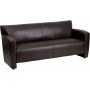 Flash Furniture HERCULES Majesty Series Brown Leather Sofa 222-3-BN-GG