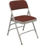 National Public Seating 2308 2300 Series Fabric Upholstered Triple Brace Double Hinge Premium Folding Chair in Majestic
