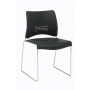 Encore 2410-30 Flurry High Density Stacking Chair in Very Black