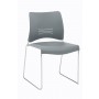 Encore 2410-31 Flurry High Density Stacking Chair in Medium Grey