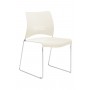 Encore 2410-32 Flurry High Density Stacking Chair in Soft White