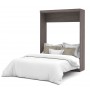 Bestar 25184-47 Nebula Queen Wall bed in Bark Gray