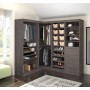 Bestar 26854-47 Pur By Corner StorageKit in Bark Gray