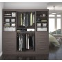 Bestar 26857-47 Pur By 86" Storage Kit in Bark Gray