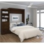 Bestar 26869-69 Pur By 90" Queen Wall Bed Kit in Chocolate