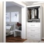 Bestar 26872-17 Pur 36" Storage Unit with 3-drawer Set in White