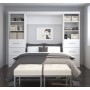 Bestar 26894-17 Pur 109" Full Wall Bed kit in White