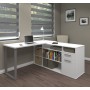 Bestar 29420-17 Solay L-Shaped Desk in White