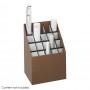Safco Upright Roll File 20 Compartment Walnut 3081
