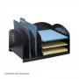 Safco Combination Rack 3 Upright and 3 Horizontal Black 3167BL