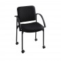 Safco Moto Stack Chair Qty. 2 Pack Black 4184BL