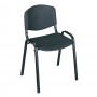 Safco Stack Chairs Qty. 4 Pack Black 4185BL