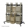 Safco Two-Tier Chair Cart Black 4199BL