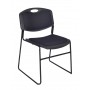 Regency 4450BK Zeng Padded Stack Chair in Black