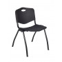 Regency 4700BK 'M' Stack Chair in Black