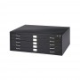 Safco 5-Drawer Steel Flat File for 24" x 36" Documents Black 4994BLR