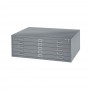 Safco 5-Drawer Steel Flat File for 24" x 36" Documents Gray 4994GRR