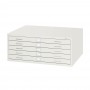 Safco 5-Drawer Steel Flat File for 24" x 36" Documents White 4994WHR