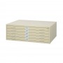 Safco 5-Drawer Steel Flat File for 30" x 42" Documents Tropic Sand 4996TSR