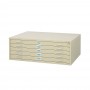 Safco 5-Drawer Steel Flat File for 36" x 48" Documents Tropic Sand 4998TSR