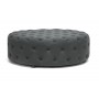 Wholesale Interiors 501-Gray-Otto Cardiff Dark Gray Linen Modern Tufted Ottoman