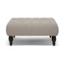Wholesale Interiors 502-Beige-Otto Keswick Beige Linen Modern Tufted Ottoman