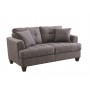 Coaster 505176 Samuel Sofa Loveseat with Tufted Cushions in Charcoal