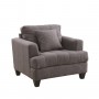Coaster 505177 Samuel Sofa Upholstered Chair with Tufted Cushions in Charcoal
