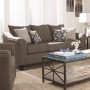 Coaster 506021 Salizar Grey Sofa with Flared Arms in Brown