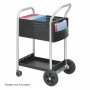 Safco Scoot Mail Cart 20"Width Black 5238BL