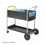 Safco Scoot Mail Cart 32"Width Black 5239BL