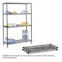 Safco Commercial Extra Shelf Pack 48 x 18" Black 5242BL