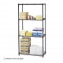 Safco Commercial Wire Shelving 36 x 18" Black 5276BL