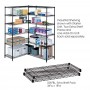Safco Industrial Extra Shelf Pack 36 x 18" Black 5287BL