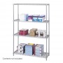Safco Industrial Wire Shelving 48 x 18" Metallic Gray 5291GR